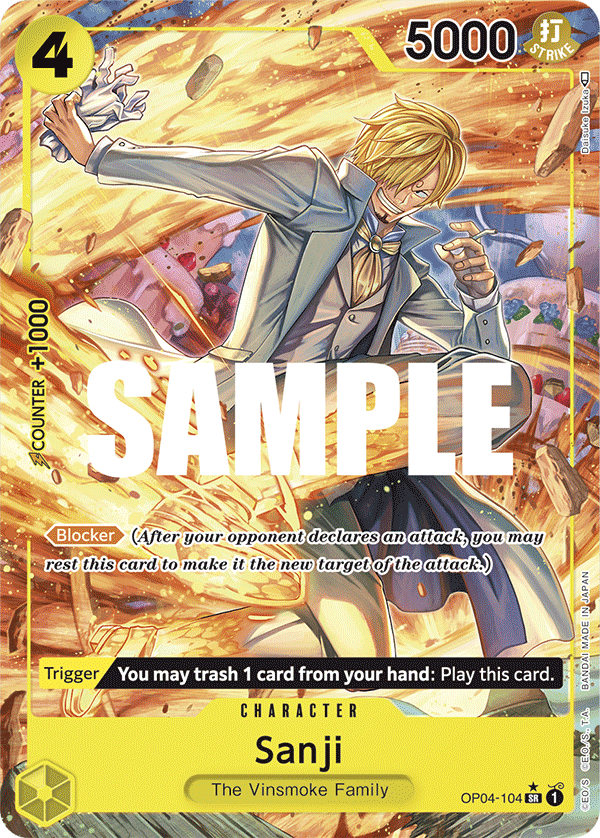 Sanji - OP04-104 - Super Rare (Alt Art)