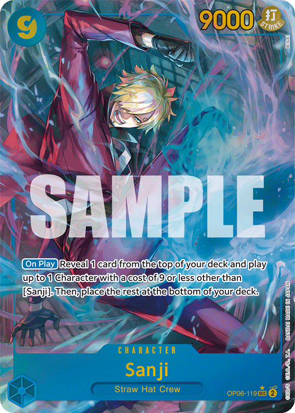 Sanji - OP06-119 - Secret Rare (Alt Art) – One Piece Singles