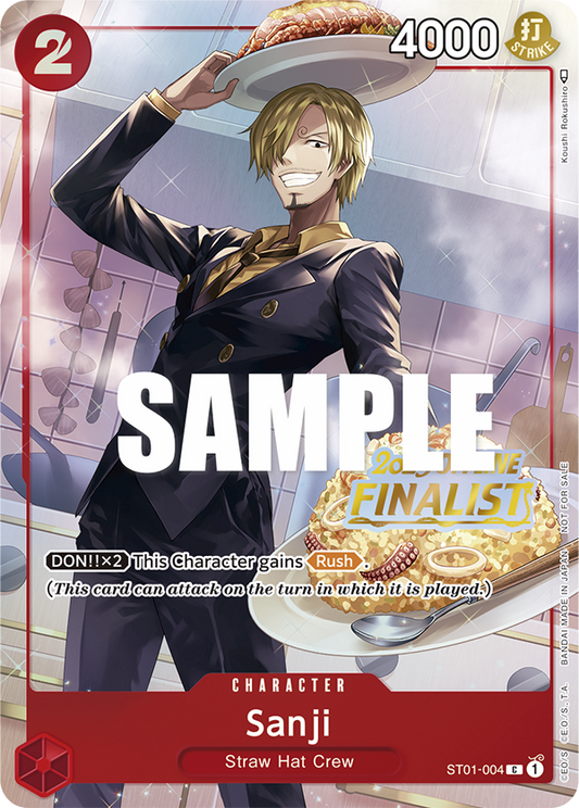 Sanji - ST01-004 - 2023 Offline Finalist-One Piece Singles