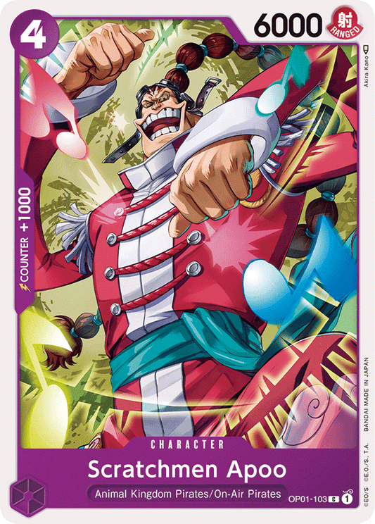 Scratchmen Apoo - OP01-103 - Common-One Piece Singles