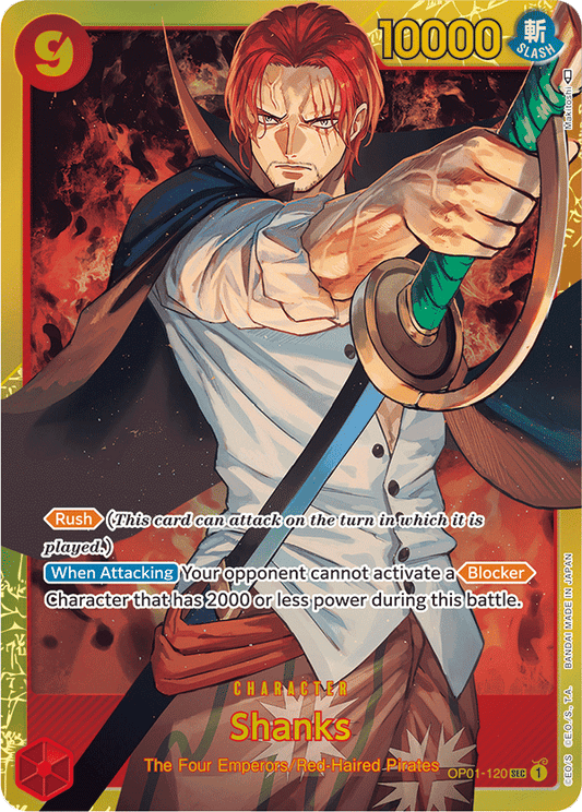 Shanks - OP01-120 - Secret Rare-One Piece Singles