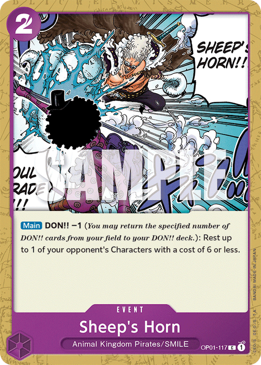 Sheep's Horn - OP01-117 - Common-One Piece Singles