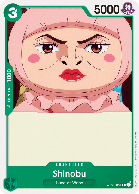 Shinobu - OP01-043 - Common-One Piece Singles