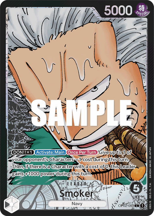 Smoker - OP02-093 - Leader (Alt Art)-One Piece Singles