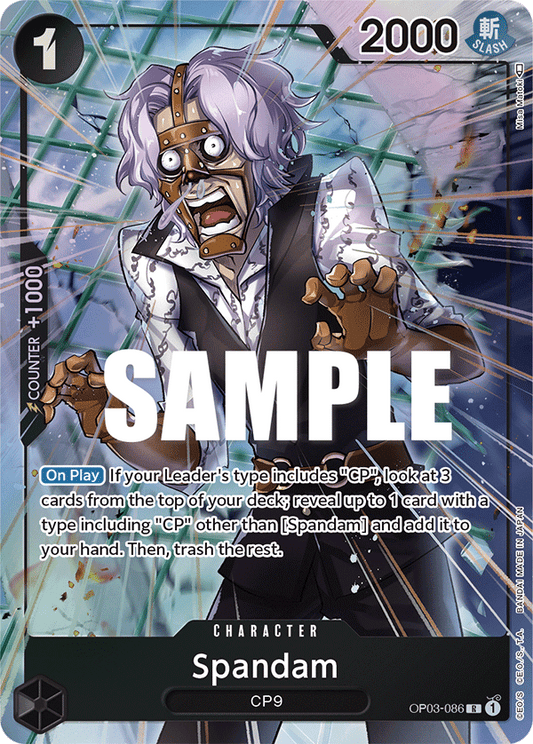 Spandam - OP03-086 - Rare (Alt Art)-One Piece Singles