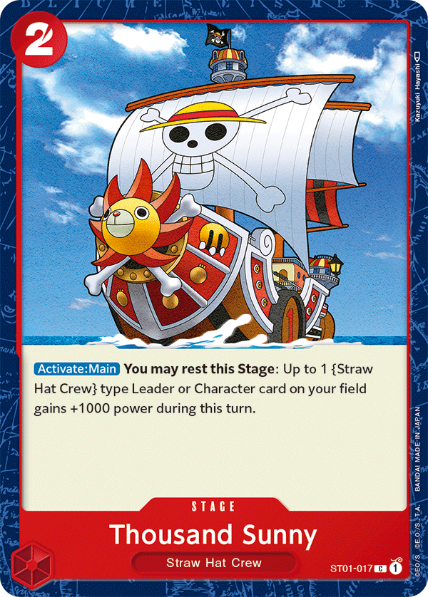 Thousand Sunny - ST01-017 - Common-One Piece Singles