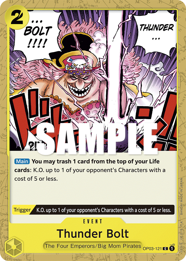 Thunder Bolt - OP03-121 - Common-One Piece Singles