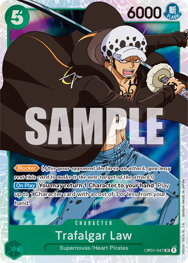 Trafalgar Law - OP01-047 - Super Rare-One Piece Singles