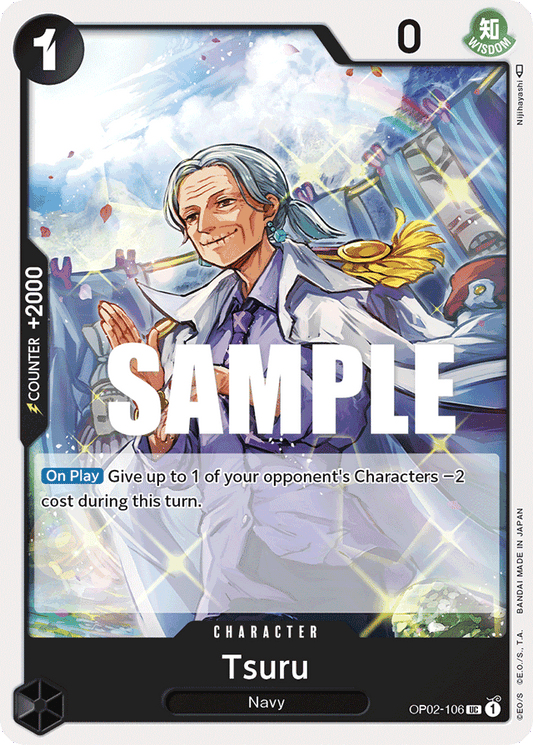 Tsuru - OP02-106 - Uncommon-One Piece Singles