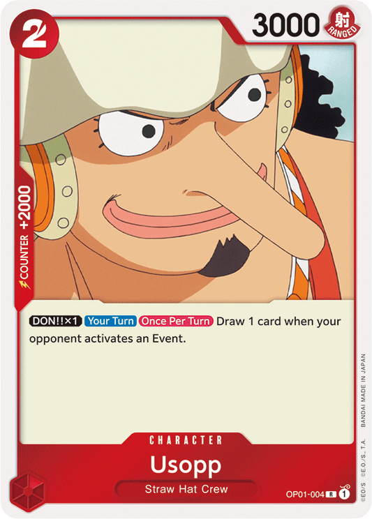 Usopp - OP01-004 - Rare-One Piece Singles