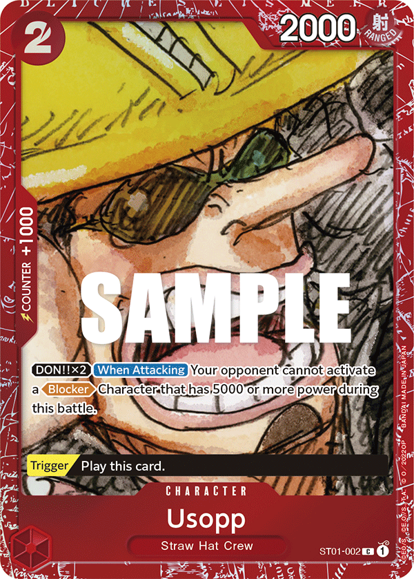 Usopp - ST01-002 - Common (Film Red Edition)