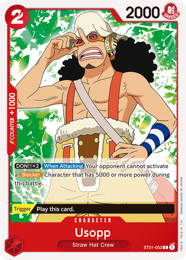 Usopp - ST01-002 - Common-One Piece Singles