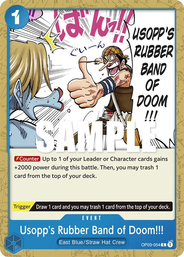 Usopp's Rubber Band of Doom!!! - OP03-054 - Common-One Piece Singles