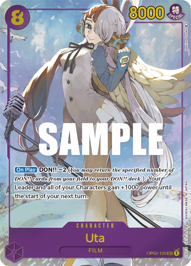 Uta - OP02-120 - Secret Rare (Alt Art)-One Piece Singles