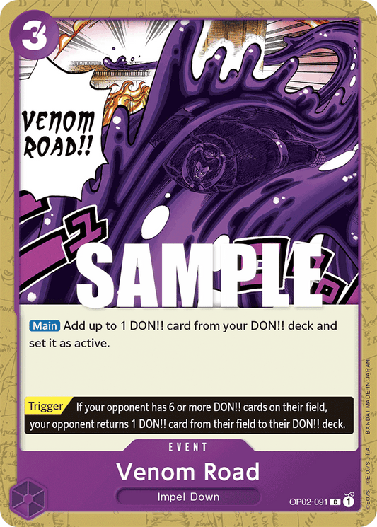 Venom Road - OP02-091 - Common-One Piece Singles