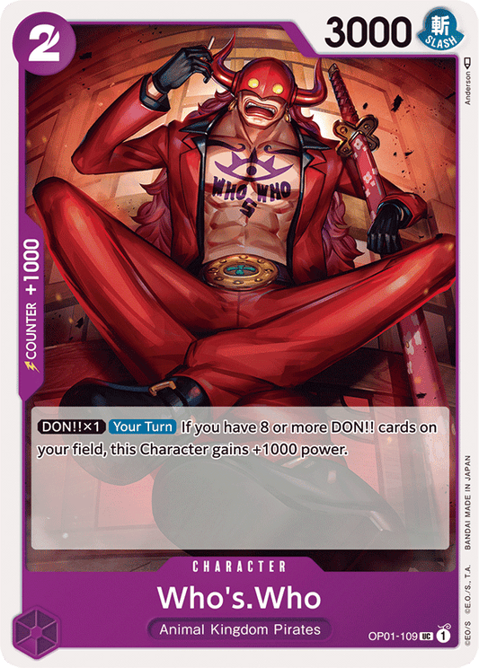Who's.Who - OP01-109 - Uncommon-One Piece Singles