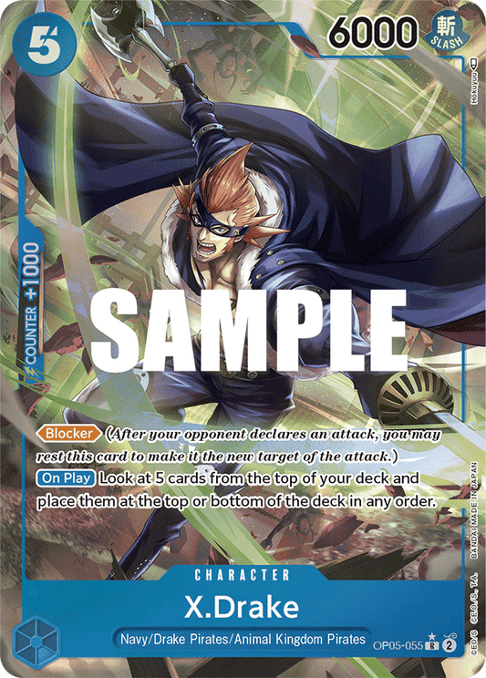 X.Drake - OP05-055 - Rare (Alt Art)