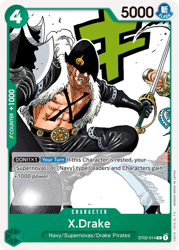 X.Drake - ST02-014 - Common-One Piece Singles