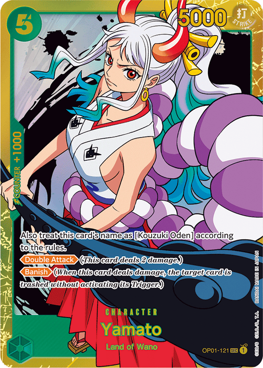 Yamato - OP01-121 - Secret Rare-One Piece Singles