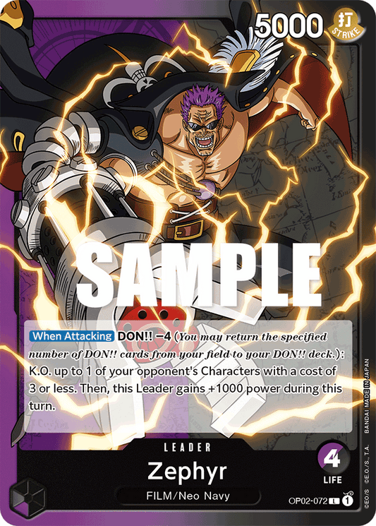 Zephyr - OP02-072 - Leader-One Piece Singles